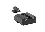 MEPROLIGHT Mepro Tru-Dot Fixed tritium Day and Night Pistol Sights, Compatible with Armscor Rock Island TAC 1911 .45ACP, Green dots
