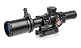 TRUGLO TRU-Brite 30 Series 1-6 X 24mm Dual-Color Illuminated-Reticle Rifle Scope with Mount, Matte Black, 1-6 x 24mm/40mm/30mm (TG8516TL)