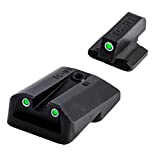 TRUGLO Tritium Handgun Glow-in-the-Dark Night Sights for 1911 Pistols, 260 Front, 450 Rear, Black, One Size