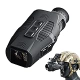 Night Vision Goggles,1080P Infrared Digital Night Vision Monocular, 5X Digital Zoom 300m Full Dark Viewing Distance, HD Photos & Videos, for Hunting,Camping,Travel