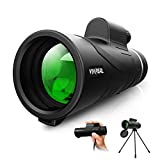 VIVREAL Monocular Telescope - 12X42 High Power Monocular for Bird Watching, IPX7 Waterproof HD Monocular with Tripod Made by Hyper FMC BAK4 Prism & Eco-Friendly Materials