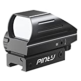 Pinty Red Green Reflex Rifle Scope Dot Sight 4 Different Reticles Black Khaki (Black)