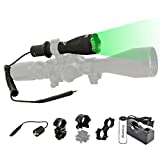 ORION H30-G Green Predator Premium 273 Yards Rechargeable Hog Hunting Light with Scope Mount, Rail Mount, Barrel Mount, Remote Pressure Switch & Charger Kit
