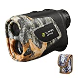 TideWe Hunting Rangefinder with Rechargeable Battery , 700Y Camo Laser Range Finder 6X Magnification, Distance/ Angle /Speed /Scan Multi Functional Waterproof Rangefinder with Case