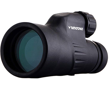 Wingspan Optics Explorer High Powered 12X50 Monocular. Bright and Clear. Single Hand Focus. Waterproof. Fog Proof. For Bird Watching, or Watching Wildlife. Daytime Use. Formerly Polaris Optics